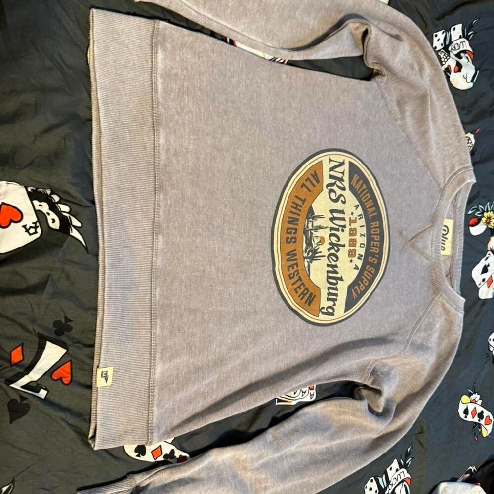 Blue-84 Women's Grey and Purple Sweatshirt